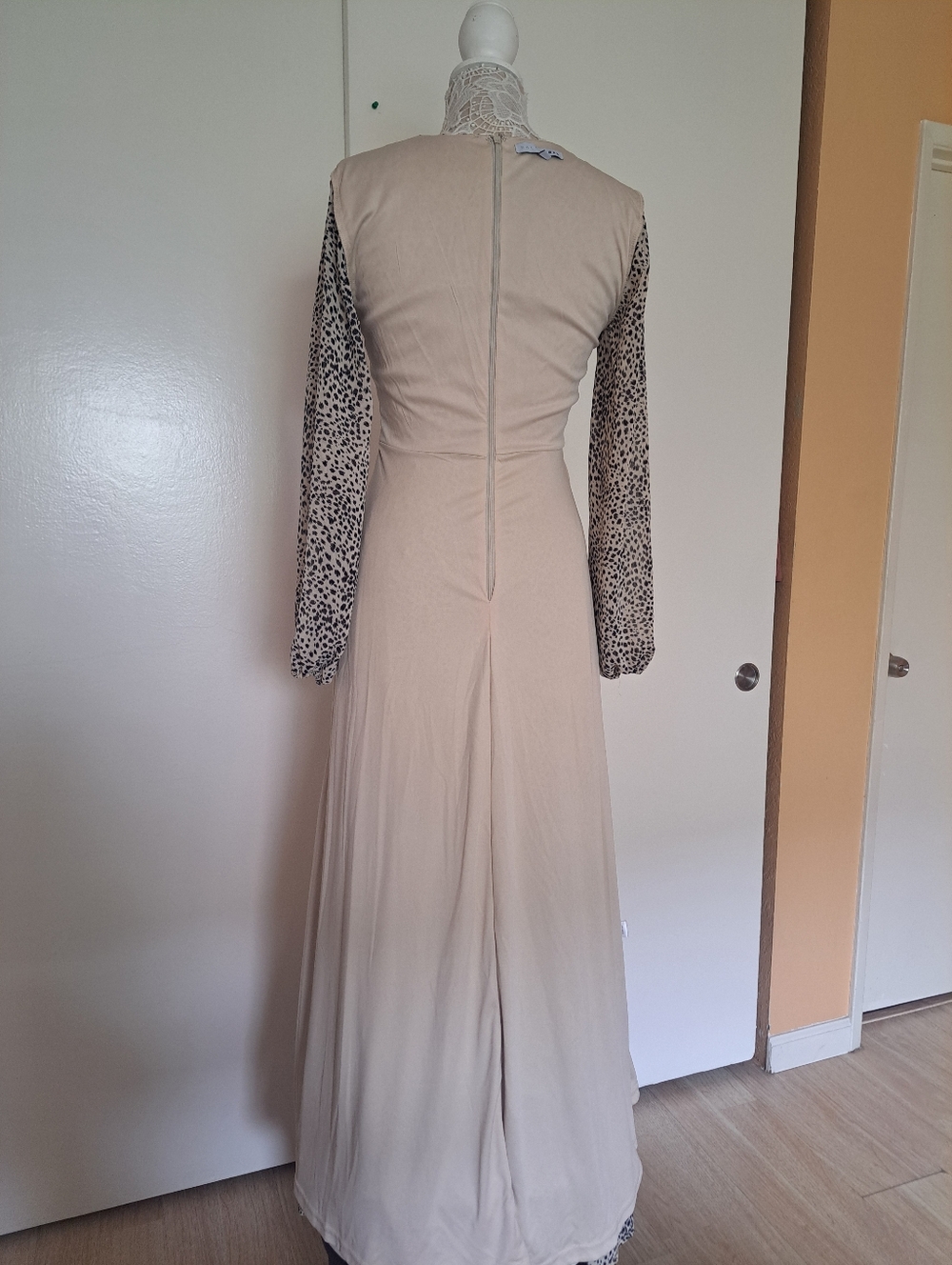 Dress Baltic Born Cream and Black Printed Long Sleeve Maxi Dress - Picture 6 of 14